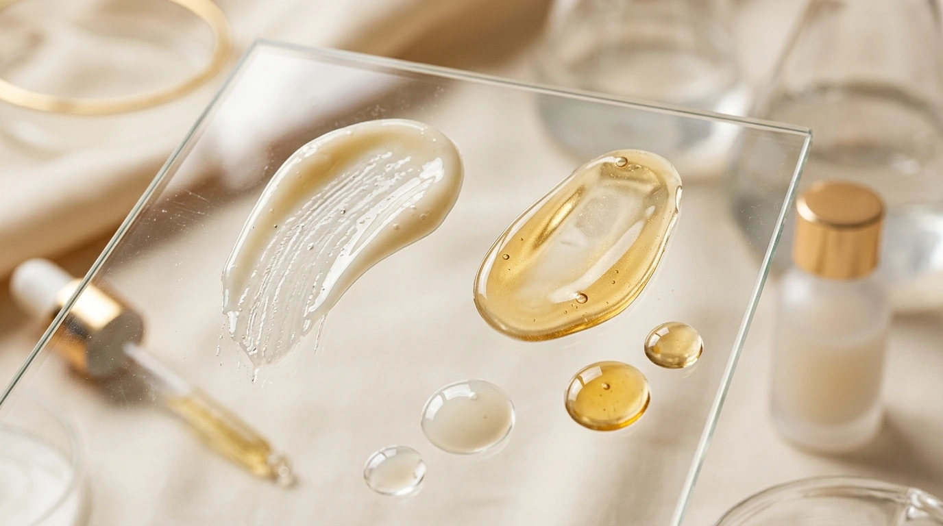 Décryptage des actifs cosmétiques, textures de sérums