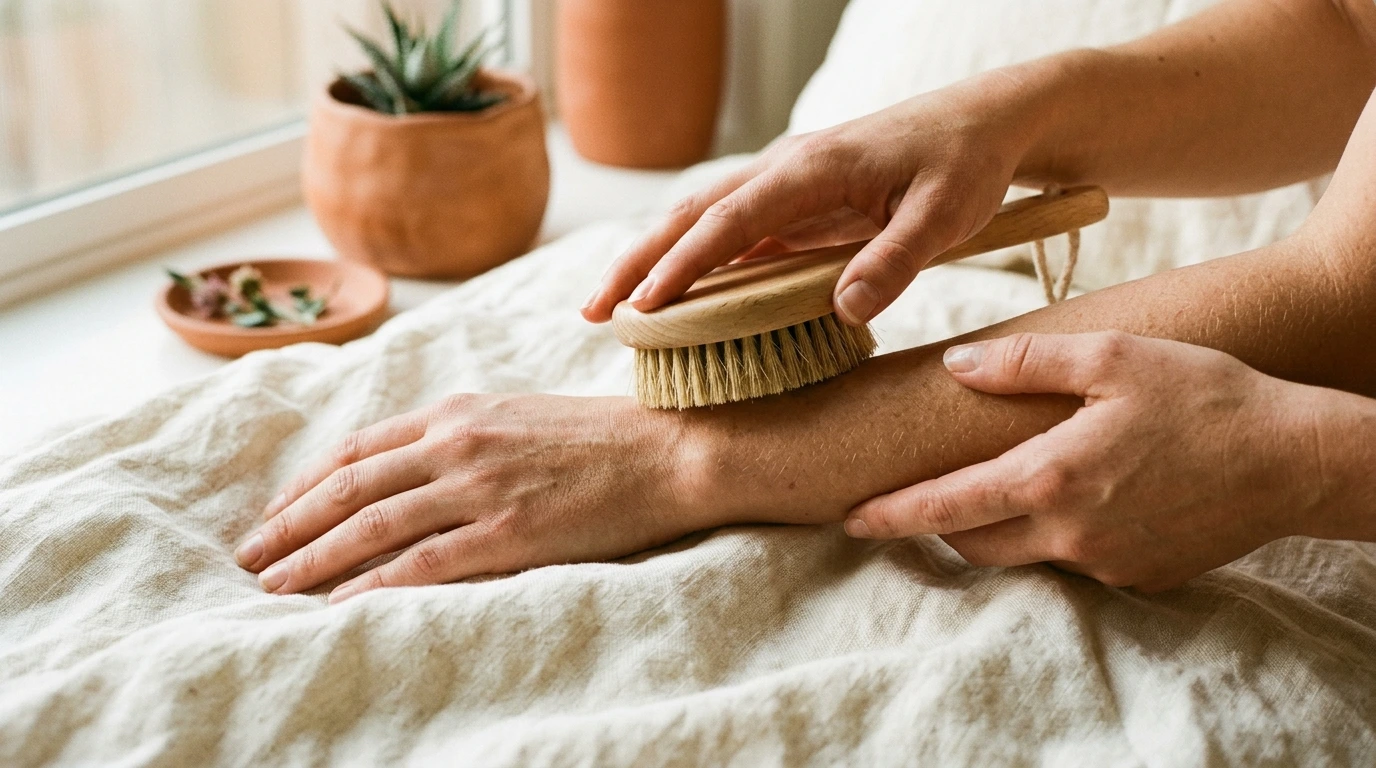 Soin des mains et brossage à sec
